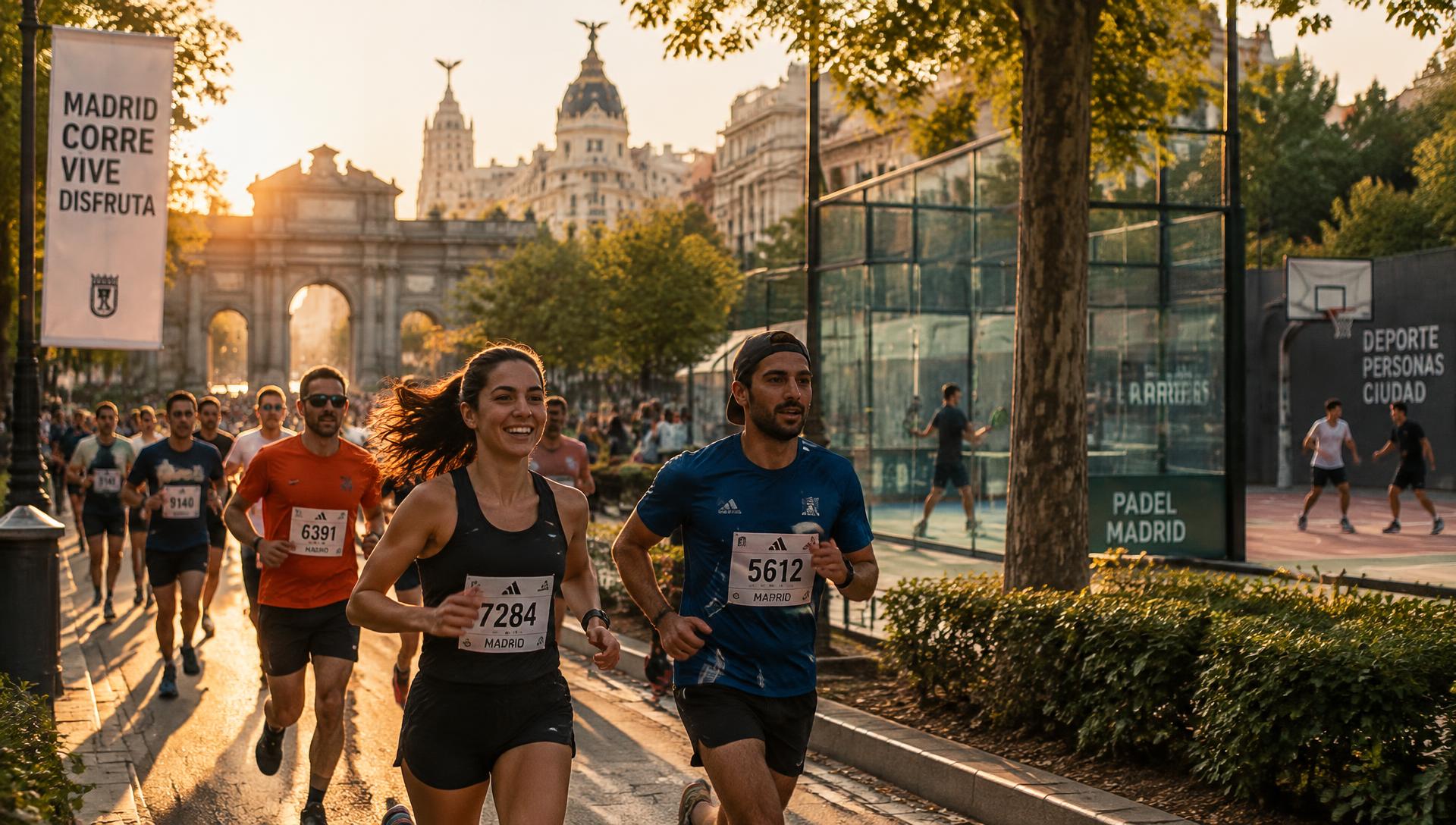 Corredores y deportistas en Madrid